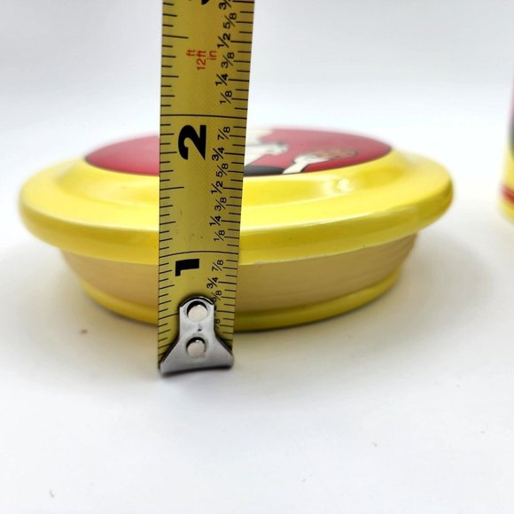 Vintage Homemade Cookies for Dummies Cookie Jar Canister Red Ceramic 6.25 in - Picture 10 of 12